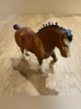 Vintage Breyer Horse Highland Clydesdale Model #868 Red & White